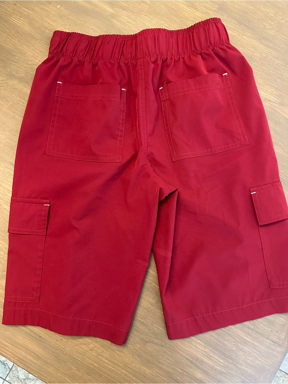 True Religion Men's Bright Red Cargo Shorts